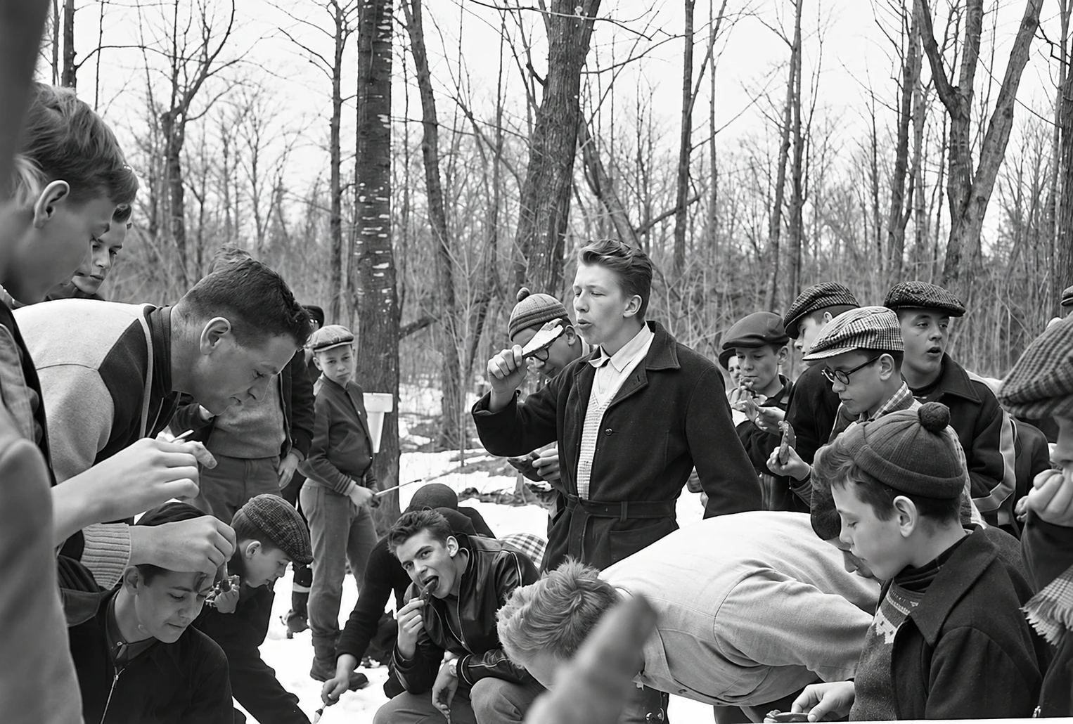 Partie de sucre en 1960