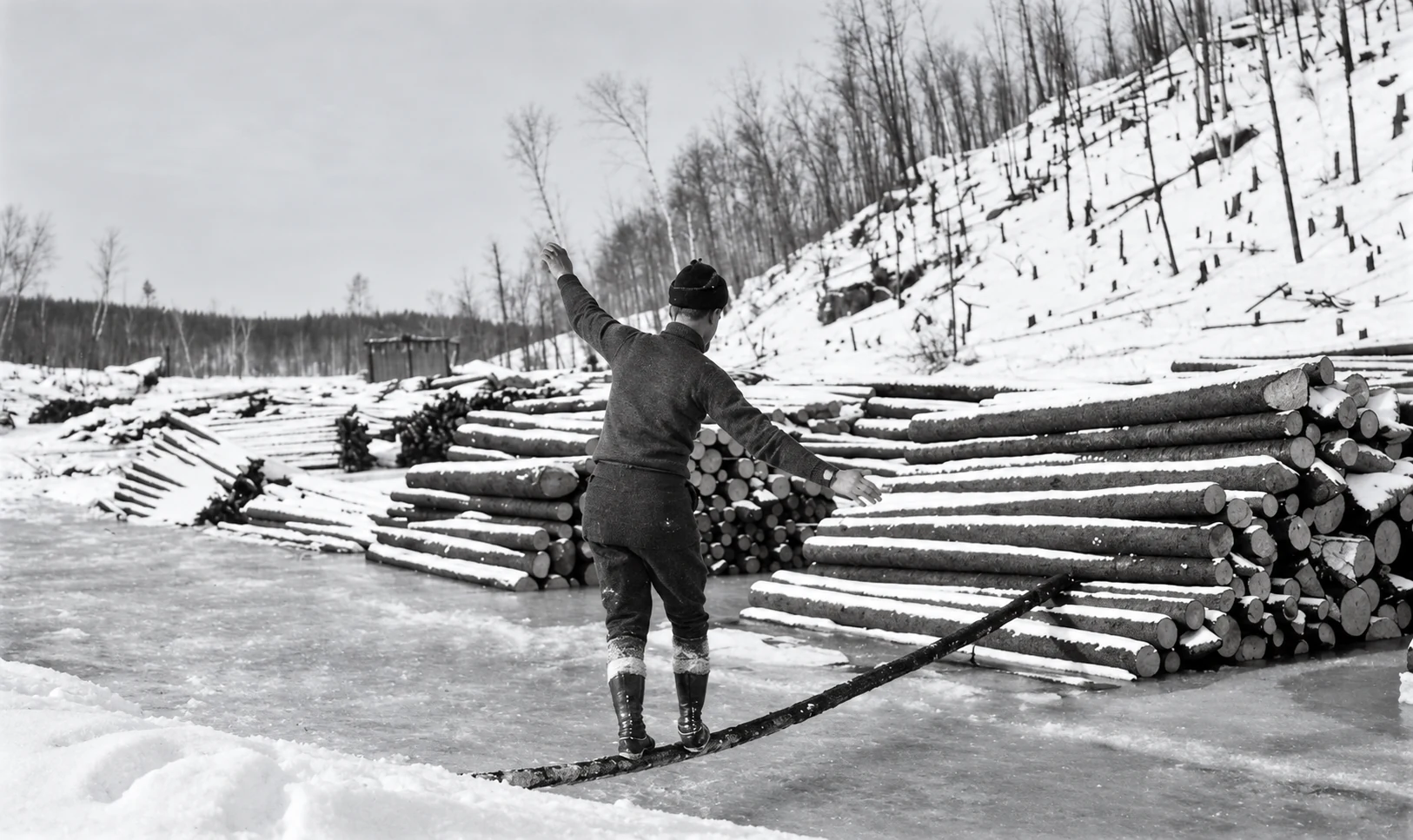 Photographie d’archives des chantiers de la Côte-Nord, image 9